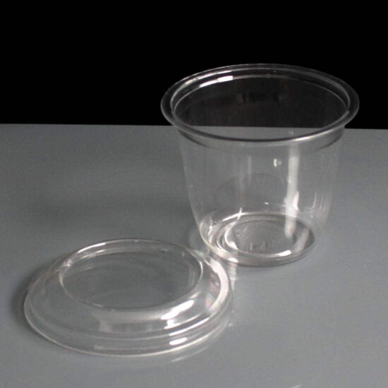 4oz PET Dessert Pot / Filled with pudding 4oz PET Dessert Pot / Filled with pudding