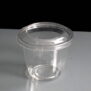 4oz PET Dessert Pot / Container - Filled with pudding, with lid and deli pot