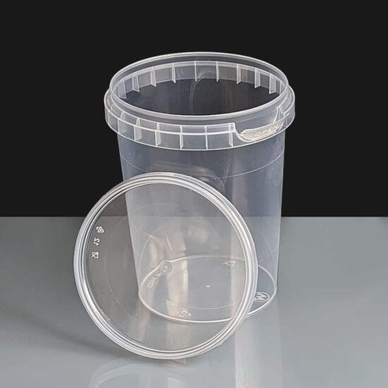 520ml Clear 93mm Diameter Tamperproof Container and Lid 520ml Clear 93mm Diameter Tamperproof Container and Lid