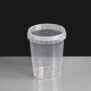 520ml Clear 93mm Diameter Tamperproof Container and Lid 