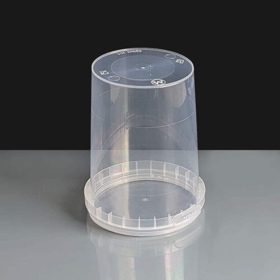 520ml Clear 93mm Diameter Tamperproof Container and Lid 520ml Clear 93mm Diameter Tamperproof Container and Lid