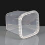 520ml Clear Square Tamperproof Container and Lid 