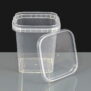 520ml Clear Square Tamperproof Container and Lid 