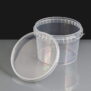 565ml Clear 93mm Diameter Tamperproof Container and Lids
