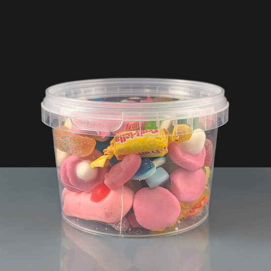 565ml Clear 93mm Diameter Tamperproof Container and Lids 565ml Clear 93mm Diameter Tamperproof Container and Lids