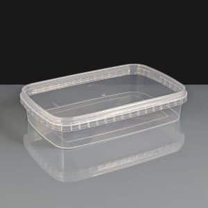 600ml Rectangular Tamper Evident Container and Lid