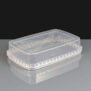 600ml rectangular tamper evident container with lid