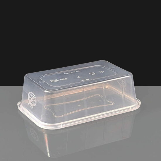 650cc Clear Rectangular Plastic Container and Lid 650cc Clear Rectangular Plastic Container and Lid