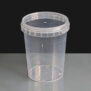 6700ml Clear 101mm Diameter Tamperproof Containers and Lids