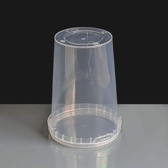 6700ml Clear 101mm Diameter Tamperproof Containers and Lids 6700ml Clear 101mm Diameter Tamperproof Containers and Lids