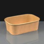 750cc Large Kraft Rectangular Food Bowl Containers