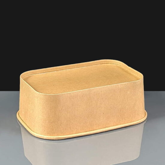 750cc Large Kraft Rectangular Food Bowl Containers 750cc Large Kraft Rectangular Food Bowl Containers