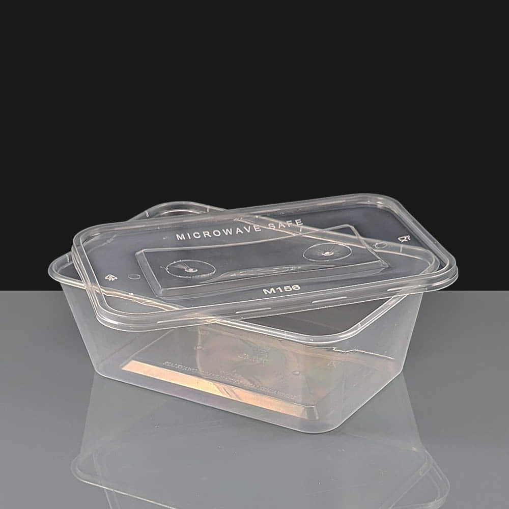 thumbnail image 2 of MARQUEE 500ml Plastic Food Containers With Lids - Clear Microwave Safe Meal Prep 2 of 6