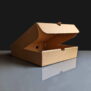 7" Brown Pizza Box - Closed