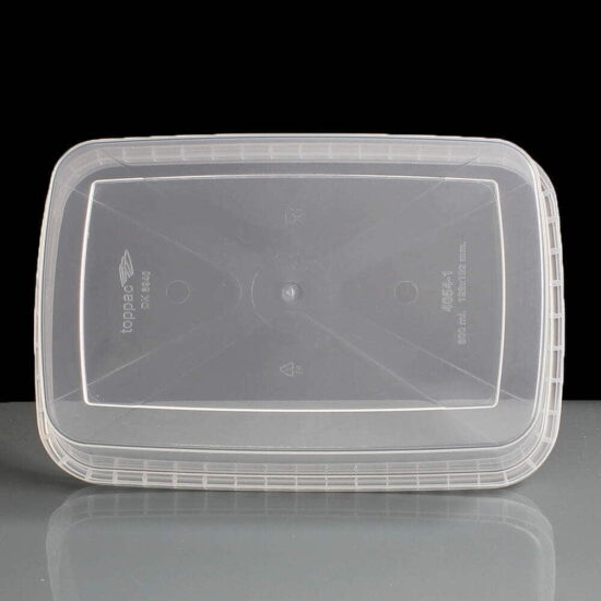 800ml Rectangular Tamper Evident Container and Lid Base 800ml Rectangular Tamper Evident Container and Lid Base