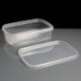800ml Rectangular Tamper Evident Container and Lid Off