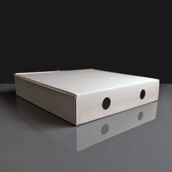 9" white Pizza Box - Closed 9" white Pizza Box - Closed