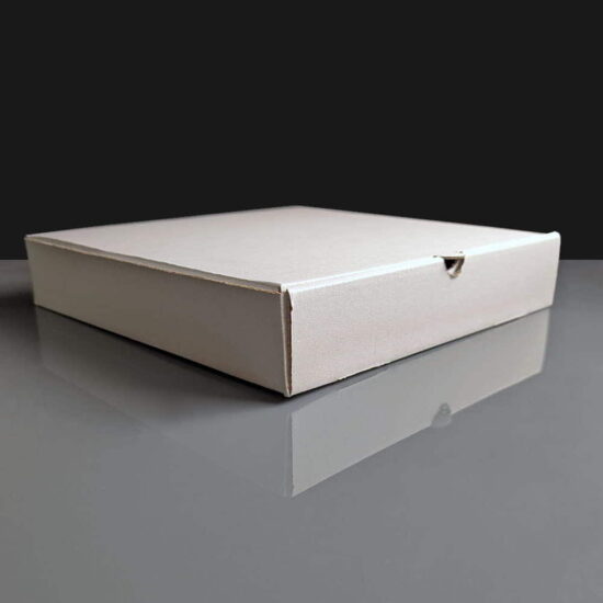9" white Pizza Box - Back 9" white Pizza Box - Back