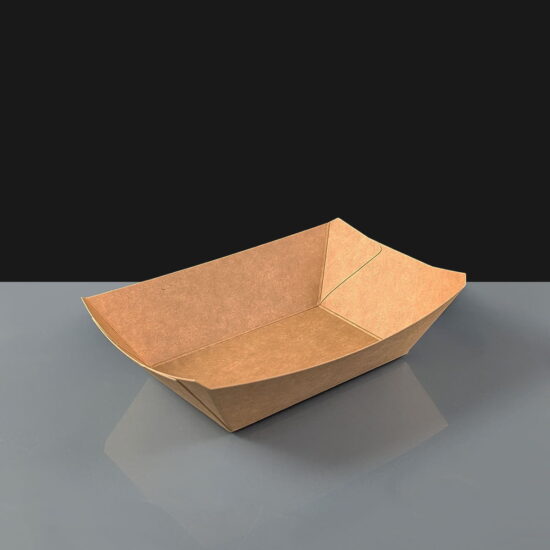 CKFTM Medium Kraft Trays Flat Medium Kraft Food Tray