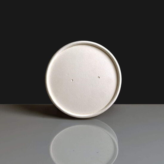 Vented Paper Lid for 8oz and 12oz Paper Soup Containers 