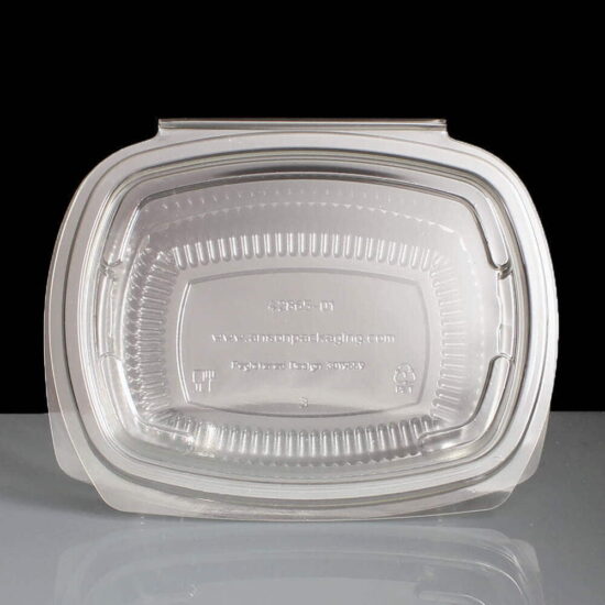 500cc Clear - Fresco Hinged Salad Container Top 500cc Clear - Fresco Hinged Salad Container Top