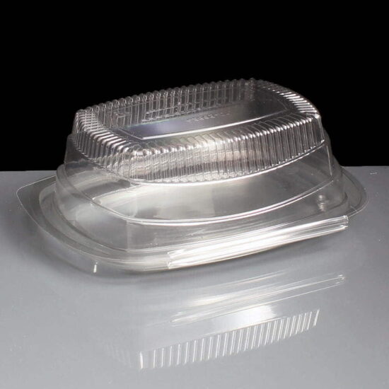 500cc Clear - Fresco Hinged Salad Container Upside Down 500cc Clear - Fresco Hinged Salad Container Upside Down