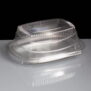 500cc Clear - Fresco Hinged Salad Container Upside Down
