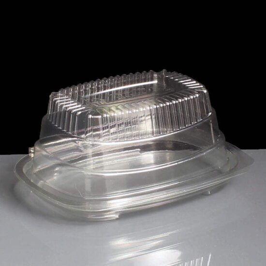 250cc Clear - Fresco Hinged Salad Container Upside Down 250cc Clear - Fresco Hinged Salad Container Upside Down