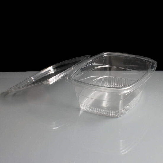 1000cc Clear - Fresco Hinged Salad Containers 1000cc Clear - Fresco Hinged Salad Containers