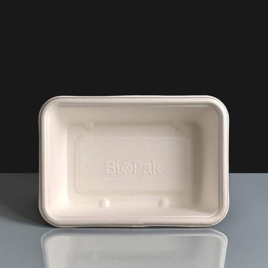 600ml White Biocane Containers 600ml White Biocane Containers