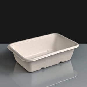 600ml White Biocane Containers