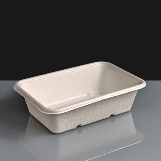 600ml White Biocane Containers 600ml White Biocane Containers