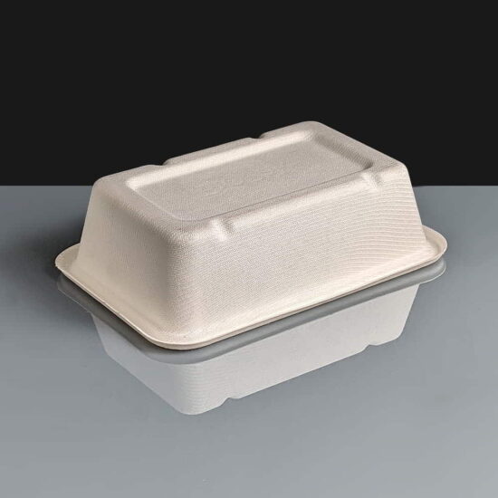 600ml White Biocane Containers 600ml White Biocane Containers