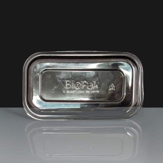 Clear Lid for Home Compostable Rectangular Base 750ml Clear Lid for Home Compostable Rectangular Base 750ml