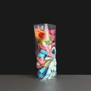 90mm x 160mm Plain Cellophane Block Bottom Bags