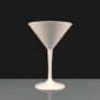 White Martini Glass