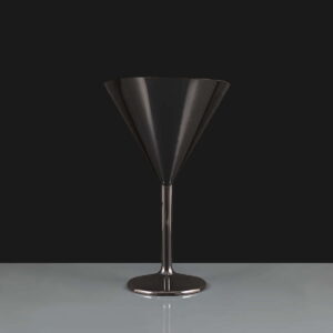 Black Polycarbonate Martini Glass