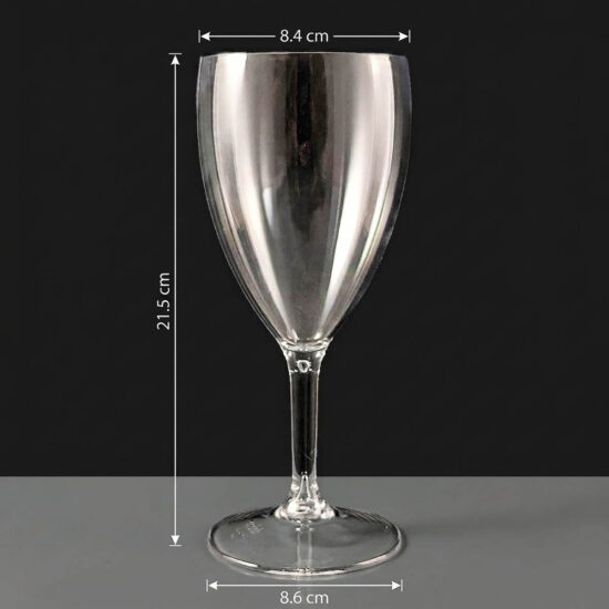 Large Plastic Wine Glass 140-1NS Large Polycarbonate Wine Glass