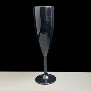 bb141 Black Plastic Champagne Flutes