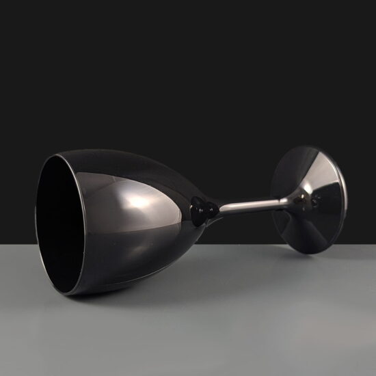 Polycarbonate Black Wine Glass Black Plastic Wine Glass