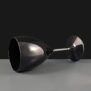 Black Plastic Wine Glass
