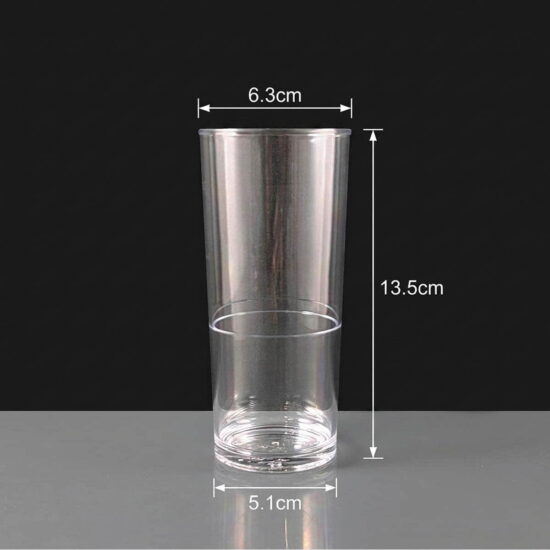 Stackable Half Pint Glass Stackable Polycarbonate Half Pint Glass