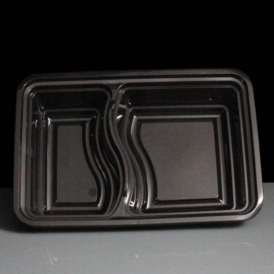 Two Compartment Black Plastic Container Inside Two Compartment Black Plastic Container Inside