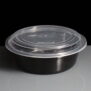 10855.32 - 32oz Round Black Containers and Lid