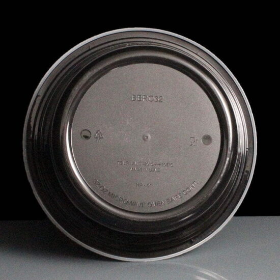 10855.32 - 32oz Round Black Containers and Lid 10855.32 - 32oz Round Black Containers and Lid