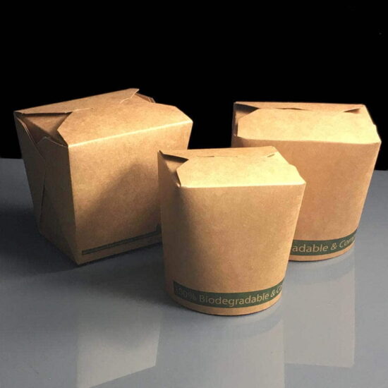 26oz Biodegradable Large Food Tub / Brown Noodle Boxes 26oz Biodegradable Large Food Tub / Brown Noodle Boxes