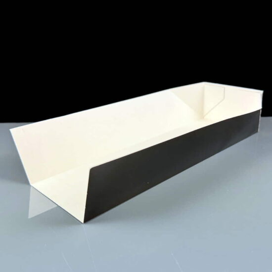 Cardboard Black Hot Dog Food Tray Cardboard Black Hot Dog Food Tray