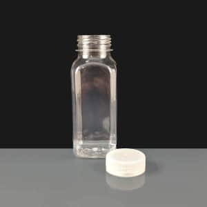 250ml Clear Plastic Juice Bottles with Clear T/E Cap