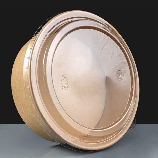 Lid for 1120cc Large Kraft Food Bowl Containers Lid for 1120cc Large Kraft Food Bowl Containers