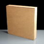 Kraft cardboard pie boxes with film lid base
